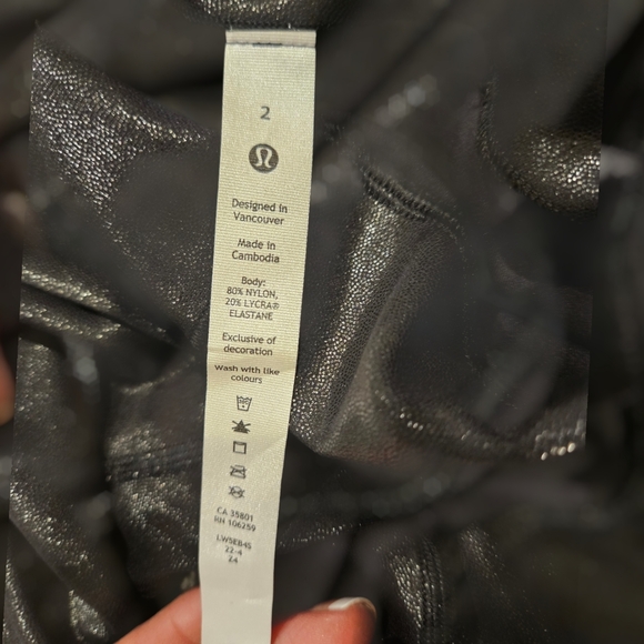 Lululemon NWT Align High Rise Pant 25" Shine - Picture 3 of 6